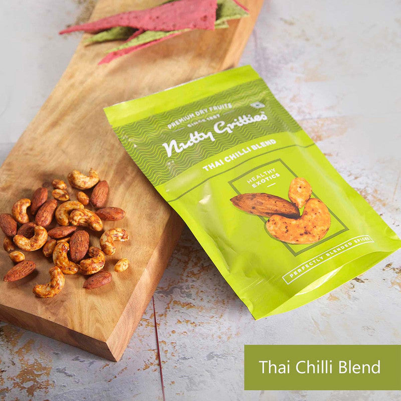 Barbeque Almonds, Thai Chilli Blend & Pepper Cashews Combo | 200 g Each | Set of 3