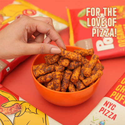 Popeas Protein Chickpea Puffs | NYC Pizza | Pack of 4