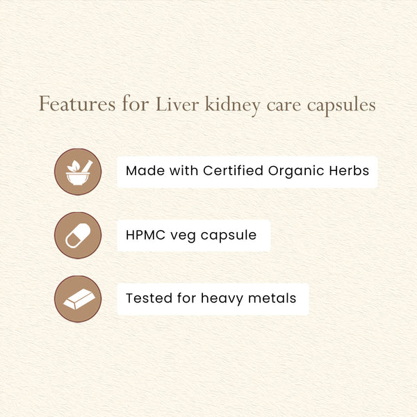 Organic India Liver Kidney Care Capsules | Certified Organic Herbs | 180 Capsules