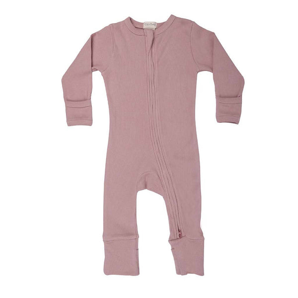 Organic Cotton Zipsuit for Baby | Pink.