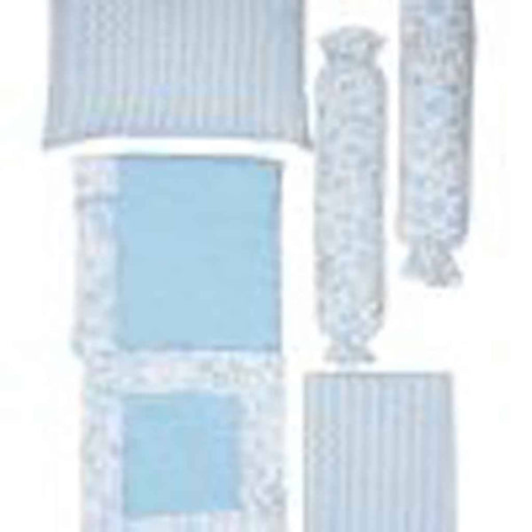 100% Organic Cotton Baby Cot Bedding Set | Sky Blue