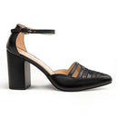 Black Block Heels | Ethically Sourced Leather