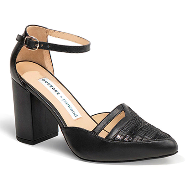 Black Block Heels | Ethically Sourced Leather
