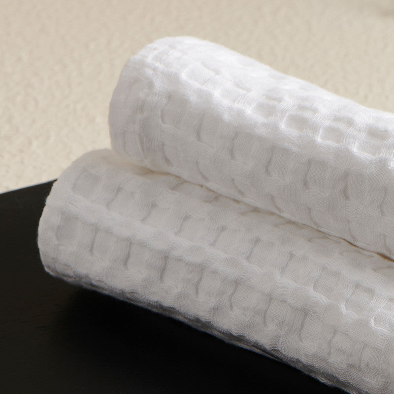 Cotton Waffle Face Towels | Super-Absorbent | 30 x 30 cm | Set of 2.