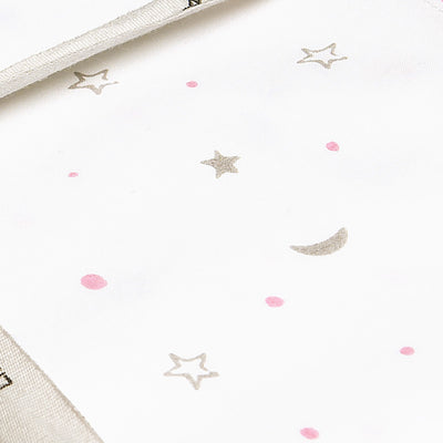 Cotton Muslin Baby Cot Sheet | Fitted | Pink