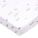 Bamboo Muslin Baby Cot Sheet | Fitted | Blue.