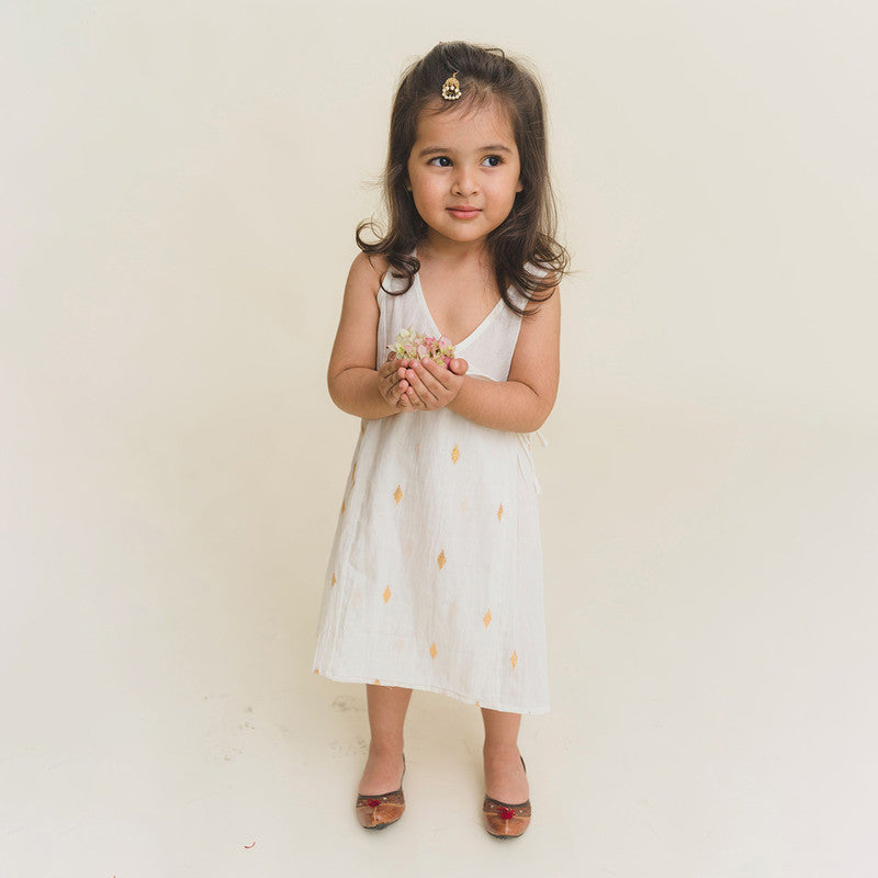 Cotton Dress for Kids | Off White