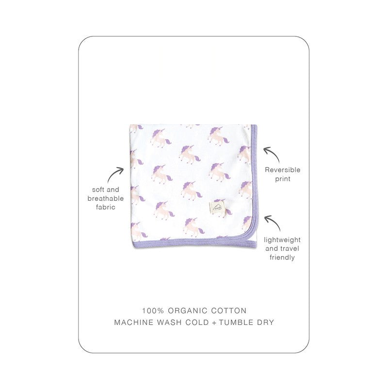 Organic Cotton Baby Blanket & Cap | Pack of 2.