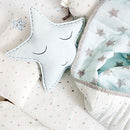 Organic Cotton Baby Cushion | Star Shape | Blue.