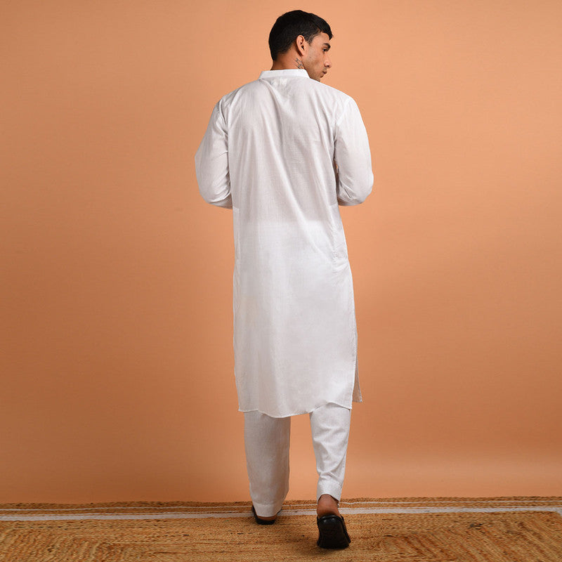 Pure Cotton Kurta For Men | Ivory