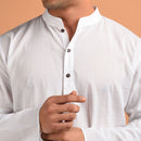 Pure Cotton Kurta For Men | Ivory