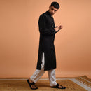 Pure Cotton Kurta For Men | Black