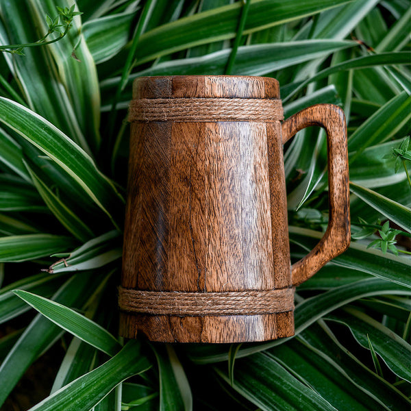 Mango Wood Mug | Brown | 800 ml