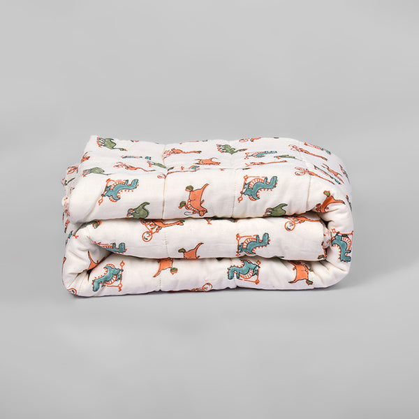 Organic Cotton Baby Cozy Blanket | Dinosaur Print