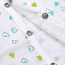 Organic Cotton Baby Jabla & Nappy Set | Heart Print.