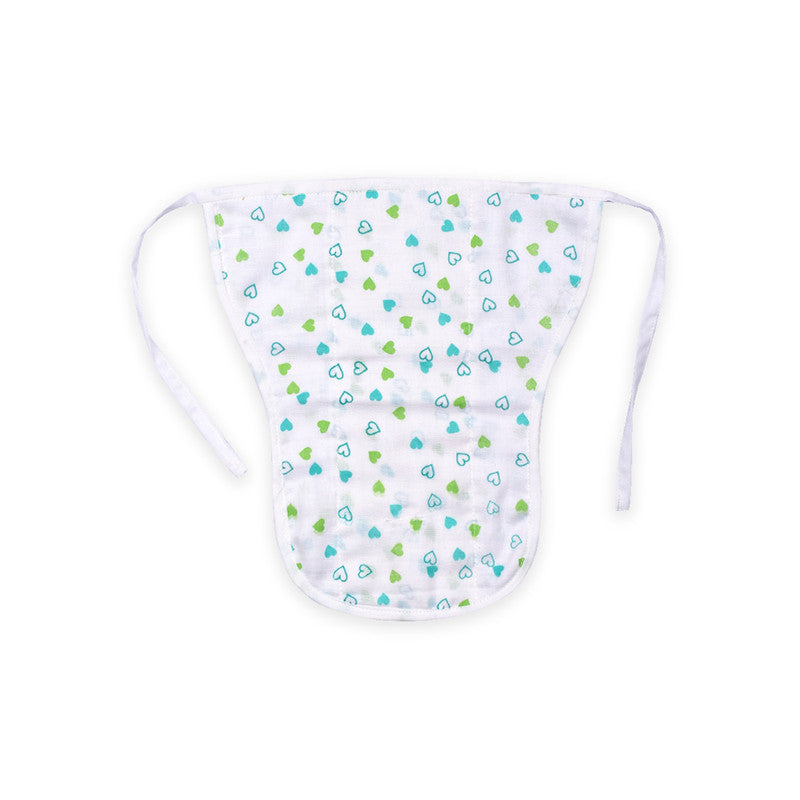 Organic Cotton Baby Jabla & Nappy Set | Heart Print.