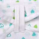 Organic Cotton Baby Jabla & Nappy Set | Heart Print.