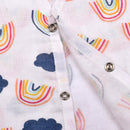 Organic Cotton Baby Jabla & Nappy Set | Rainbow Print