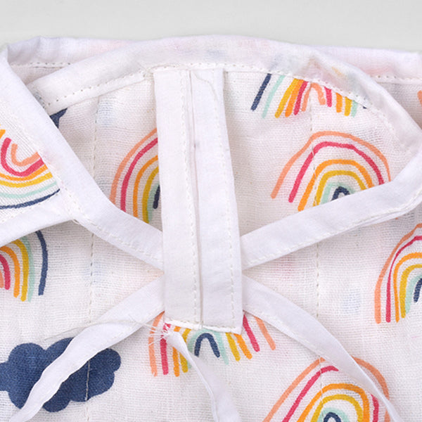 Organic Cotton Baby Jabla & Nappy Set | Rainbow Print