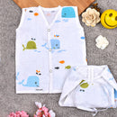 Organic Cotton Baby Jabla & Nappy Set | Whale Print