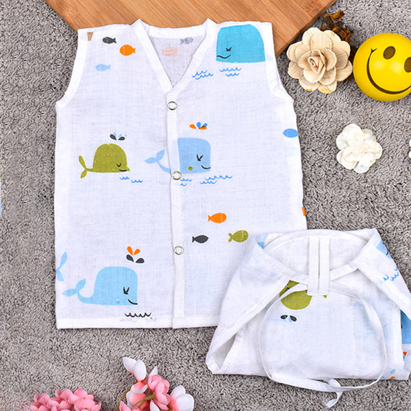 Organic Cotton Baby Jabla & Nappy Set | Whale Print