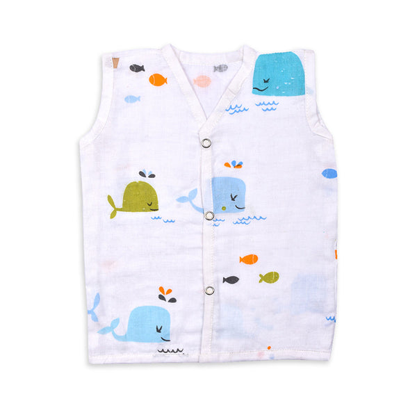Organic Cotton Baby Jabla & Nappy Set | Whale Print