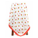 Organic Cotton Blanket for Kids | Baby Bath Towel | Strawberry Print | 100 x 100 cm.