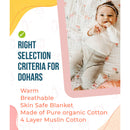 Organic Cotton Dohar for Baby | Dinasaur Print