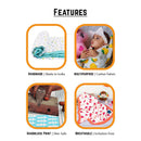 Organic Cotton Dohar for Baby | Muslin Quilt/Blanket | Giraffe Print.