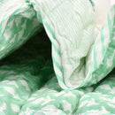 Organic Cotton Baby Quilt | Green | Green Tiger Print