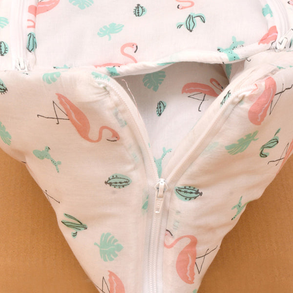 Organic Cotton Baby Sleeping Bag | Flamingo Print