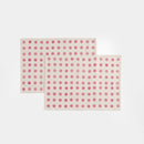 Cotton Dining Tablemats | Beige & Fuchsia | Set of 4