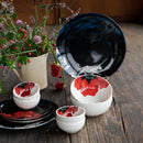 Festive Gifts | Ceramic Dinner Set | Blue & Red | Lead-Free | Set of 10