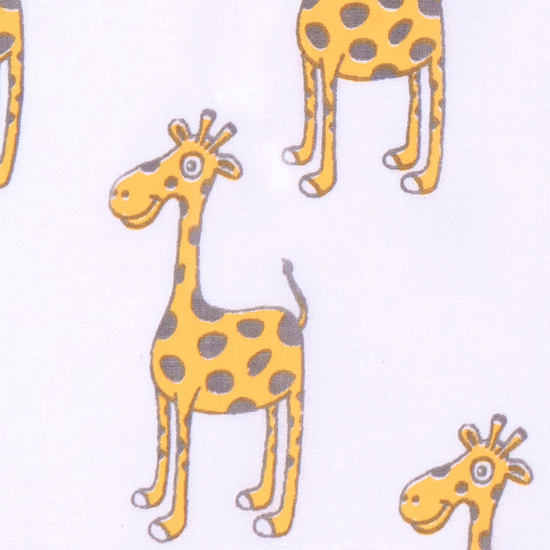 Cotton Night Suit for Kids | Giraffe Print | White