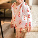 Cotton Night Suit for Kids | Bushy Fox Print