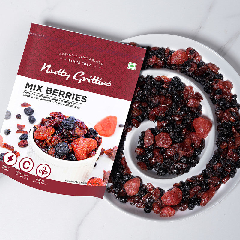 Mix Berries | Dried Cranberries & Blueberries | 200 g