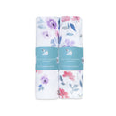 Bamboo Muslin Baby Swaddle | Silky Soft | Lilac | 105 x 105 cm | Set of 2