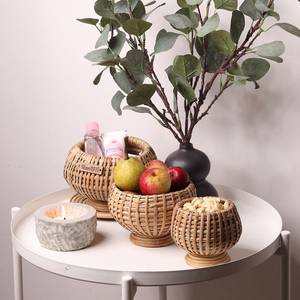 Cane Basket | Fruit Basket | Set of 3