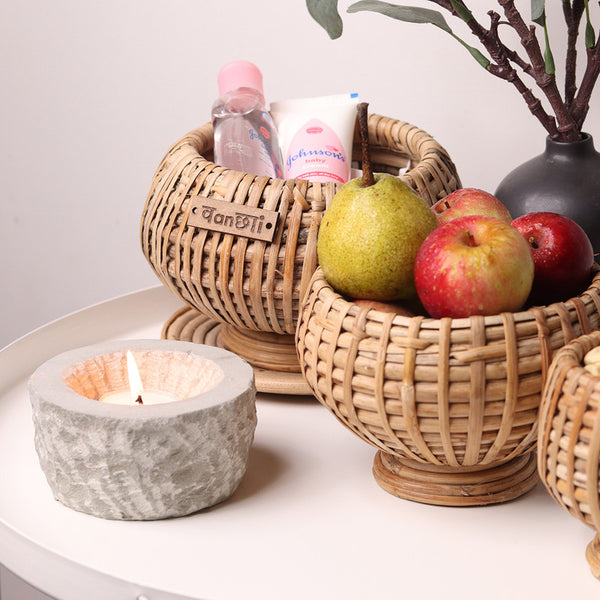 Cane Basket | Fruit Basket | Set of 3