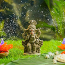 Clay Ganesh Idol | Eco Friendly Ganpati Idol | Brown | 8 inches