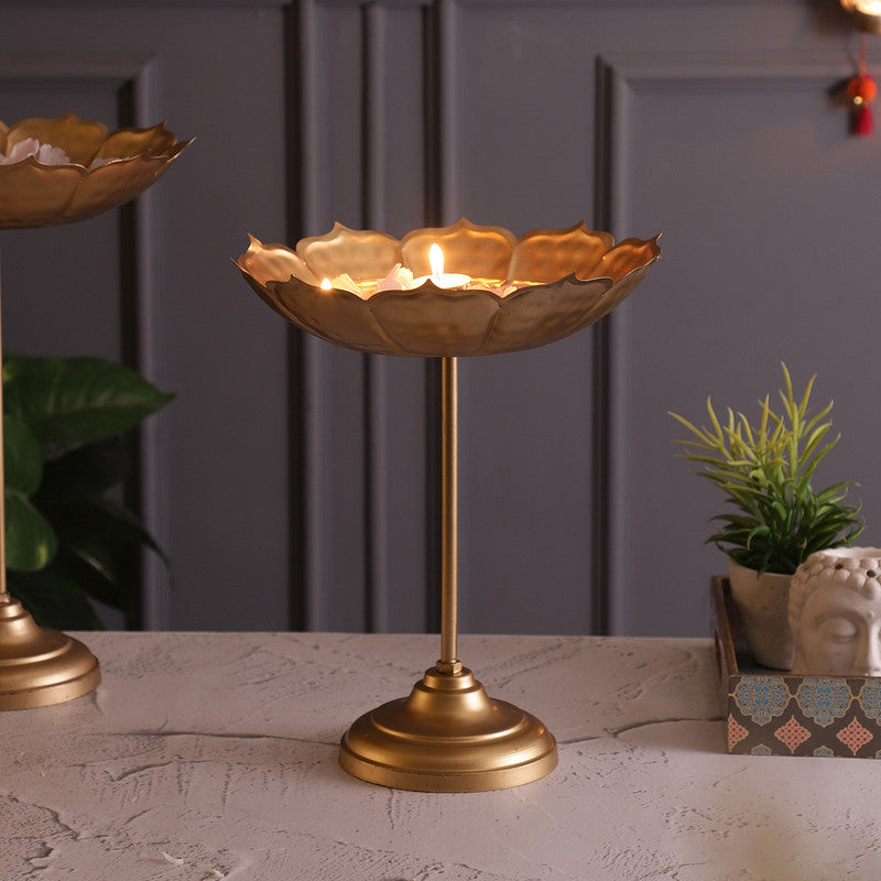 Brass Urli | Lotus Design | Gold