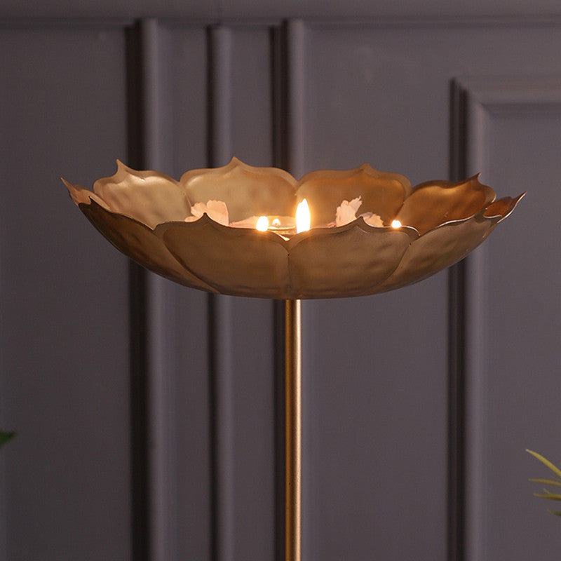 Brass Urli | Lotus Design | Gold