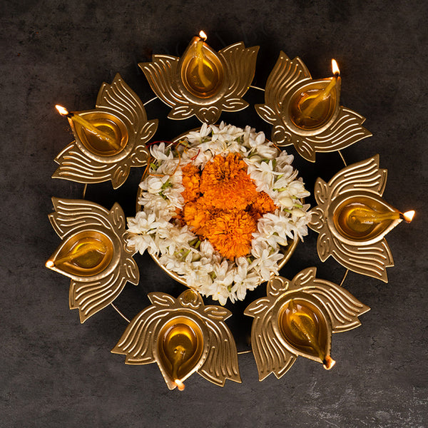 Lotus Diyas | Gold