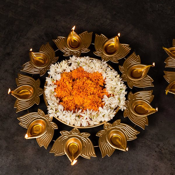 Lotus Diyas | Gold