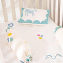 Cotton Baby Bedding Set | Printed | Teal