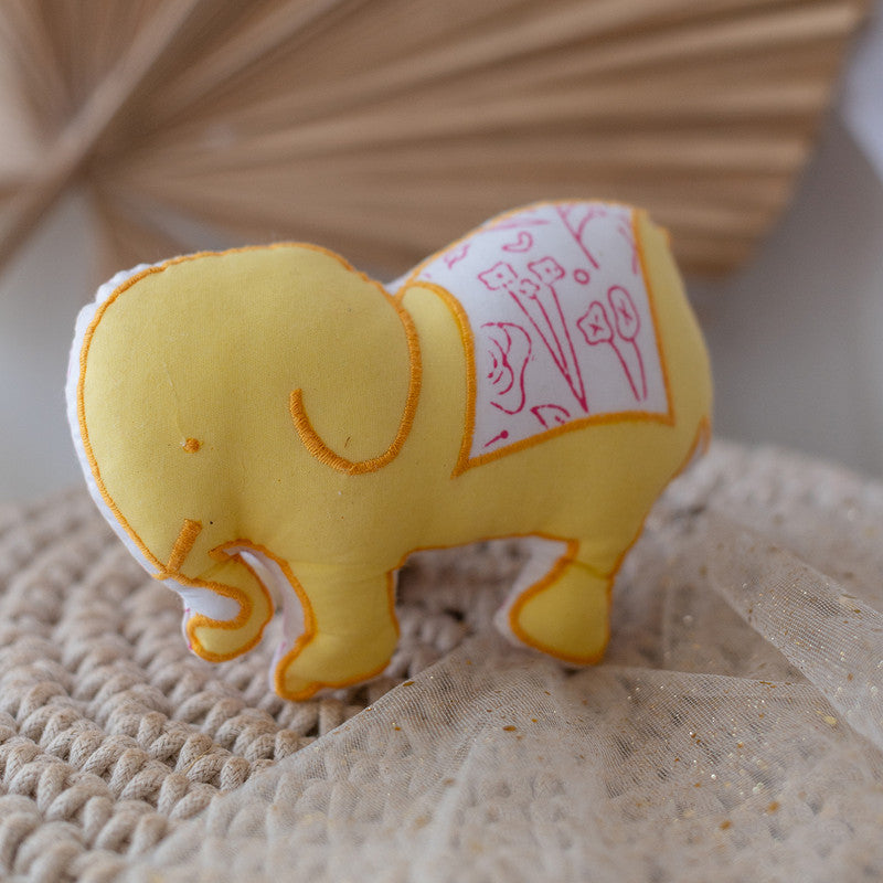 Mul Cotton Baby Soft Toy | Baby Elephant Soft Toy | 20 cm