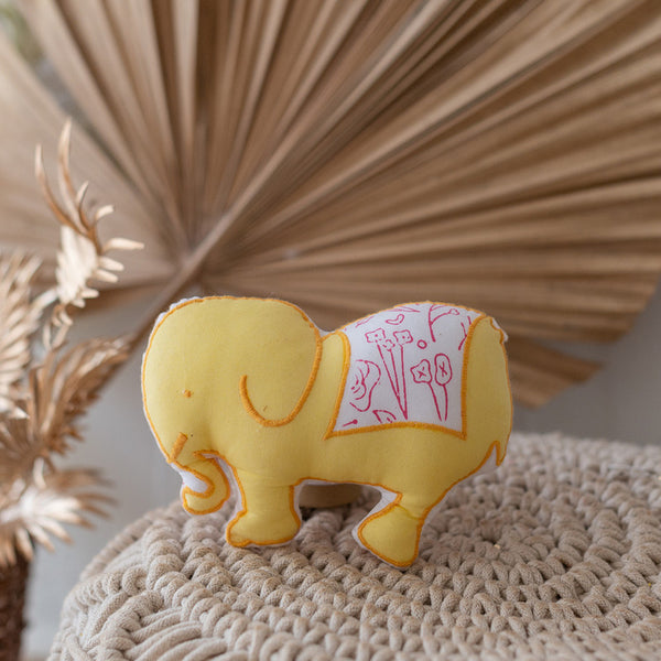 Mul Cotton Baby Soft Toy | Baby Elephant Soft Toy | 20 cm