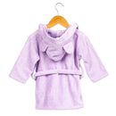 Kids Lilac Cotton Hooded Baby Robe