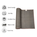 Jute & Natural Rubber Yoga Mat | Grey.