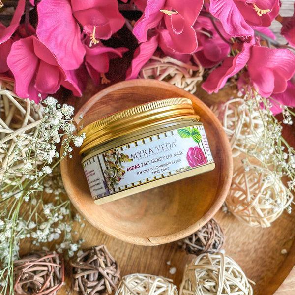 Face Mask | 24 KT Gold Clay | For Oily Skin | 100 g